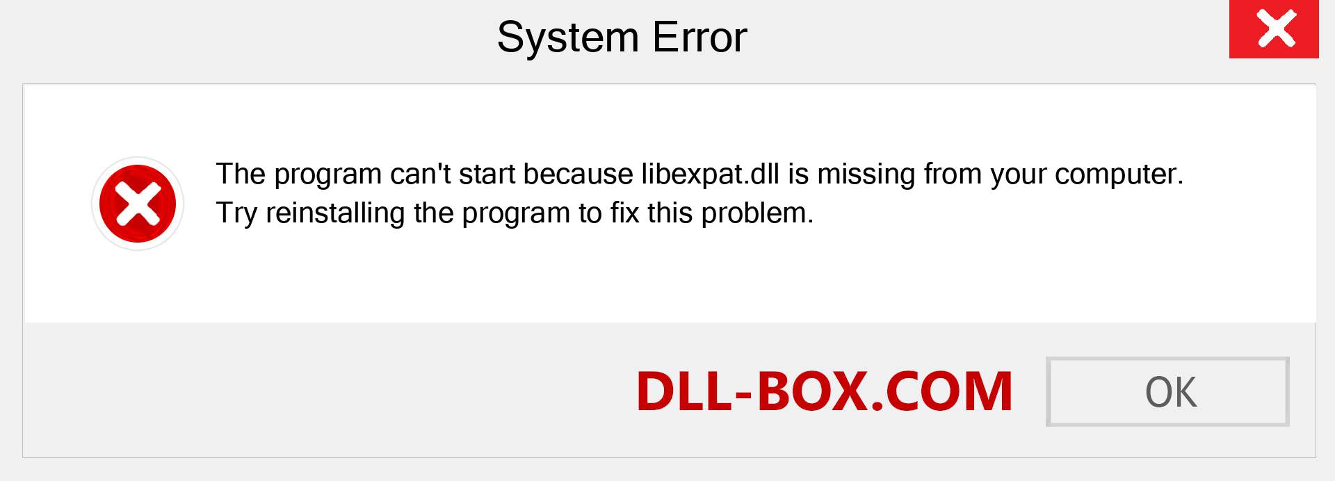  libexpat.dll file is missing?. Download for Windows 7, 8, 10 - Fix  libexpat dll Missing Error on Windows, photos, images